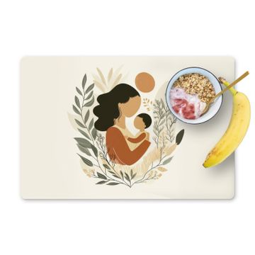 Placemat vinyl - Illustratie - Moeder - Kind - Liefdevol