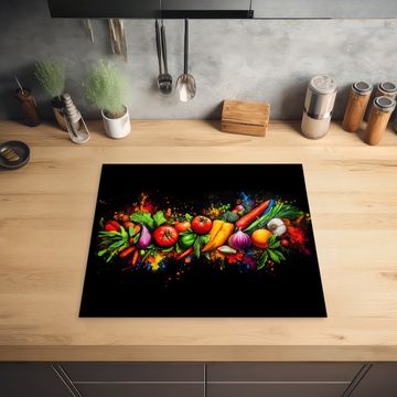 Inductie beschermer - Groente - Eten - Kruiden - Graffiti - Koken