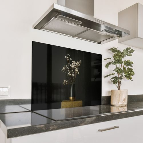 Spatscherm Aluminium - Bloembollen - Wit - Vaas - Minimalistisch