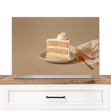 Spatscherm Aluminium - Vanilletaart - Cake - Romig