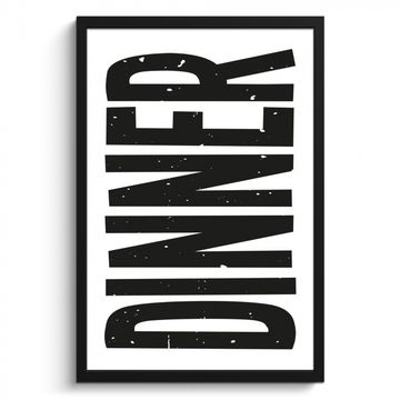 Poster met lijst - Zwart - Decoratie - Vintage - Eten