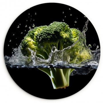Muurcirkel - Broccoli - Groen - Water - Zwart