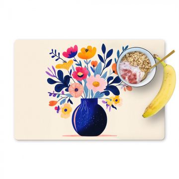 Placemat vinyl - Vaas - Bloemen - Boeket