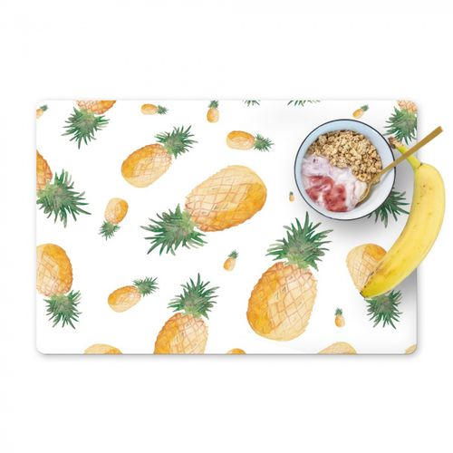 Placemat vinyl - Zomerse Ananasoogst