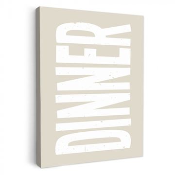 Canvas schilderij - Vintage - Beige - Japandi - Wit