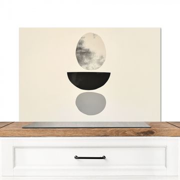 Spatscherm Aluminium - Beige - Japandi - Wabi sabi
