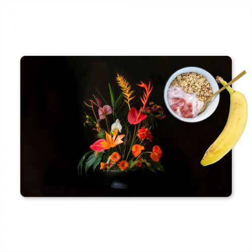 Placemat vinyl - Schaal - Boeket - Bloemen