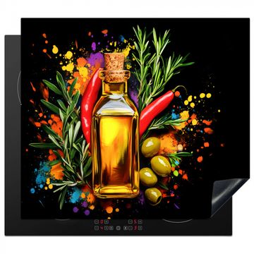 Olijfolie - Graffiti - Peper - Olijven - Modern