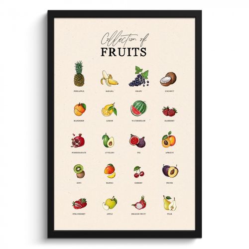 Poster met lijst - Fruit - Eten - Keuken