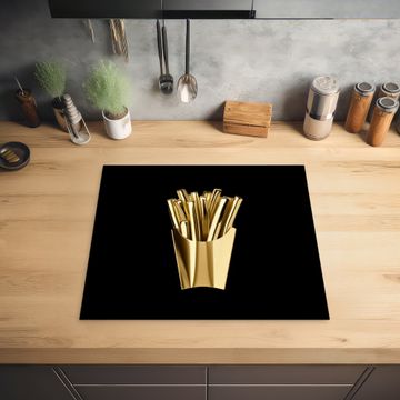 Inductie beschermer - Friet - Goud - Chrome - Eten