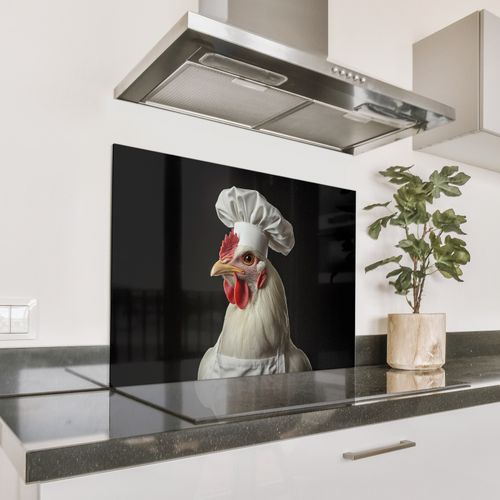 Spatscherm Aluminium - Kok - Rood - Kip
