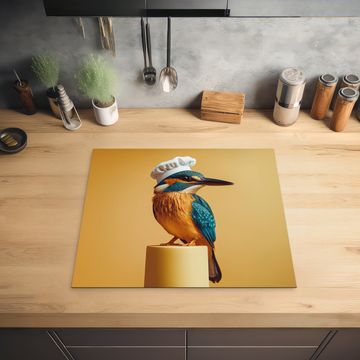 Inductie beschermer - Ijsvogel - Pilaar - Koksmuts - Vogel