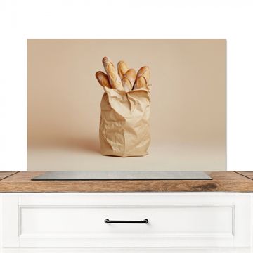 Spatscherm Aluminium - Baguette - Brood - Stokbrood - Beige