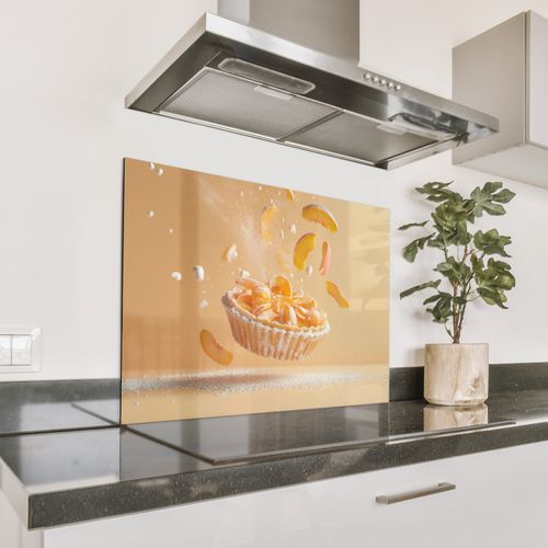 Spatscherm Aluminium - Peach - Eten - Taart - Oranje