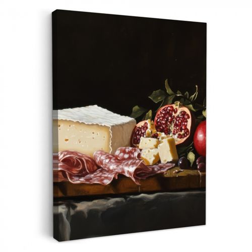 Canvas schilderij - Stilleven - Vintage - Borrelplank