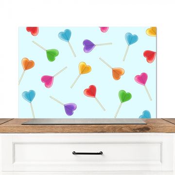 Spatscherm Aluminium - Lolly - Regenboog - Snoep