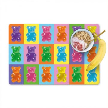 Placemat vinyl - Art- Snoep - Kleurrijk