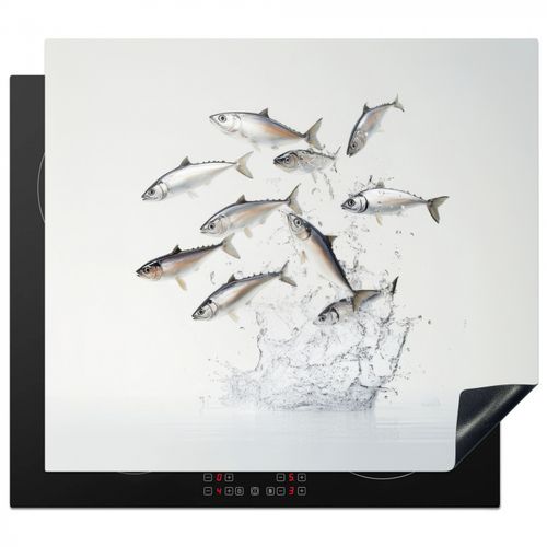 Inductie beschermer - Vissen - Water - Wit