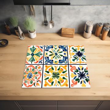 Inductie beschermer - Spaans - Tegels - Keramiek - Bloemen