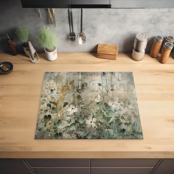 Inductie beschermer - Bloemen - Bladeren - Abstract - Modern