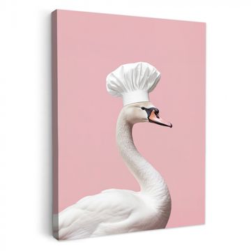 Canvas schilderij - Zwaan - Koksmuts - Mooi - Klassiek