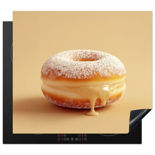 Inductie beschermer - Donut - Romig - Poedersuiker - Beige
