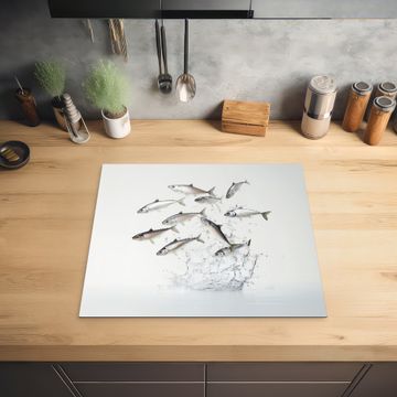 Inductie beschermer - Vissen - Water - Wit