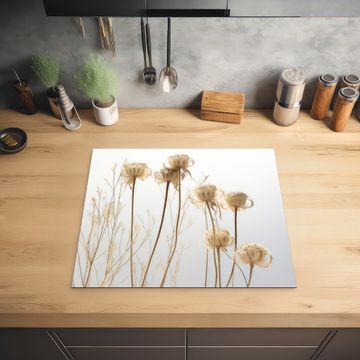Inductie beschermer - Verbleekte Bloemendans