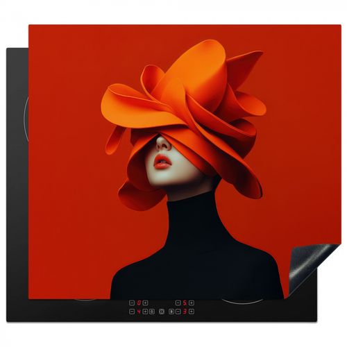 Inductie beschermer - Oranje - Hoed - Vrouw
