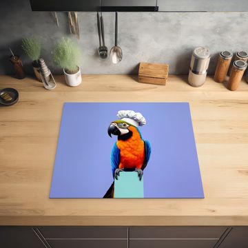 Inductie beschermer - Papegaai - Koksmuts - Vogel - Leuk