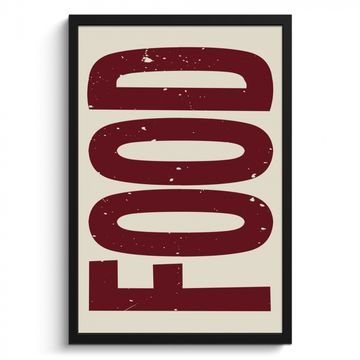 Poster met lijst - Eten - Japandi - Rood - Decoratie
