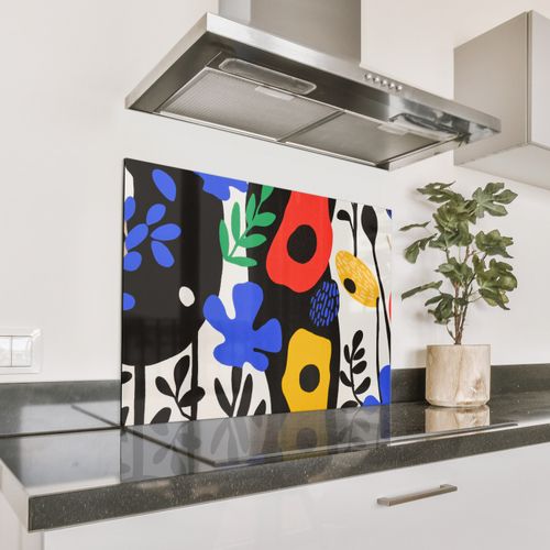 Bloemen - Bladeren - Abstract - Zwart