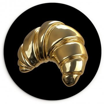 Muurcirkel - Croissant - Brood - Goud - Zwart