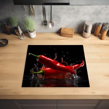 Inductie beschermer - Peper - Rood - Zwart - Water - Groente