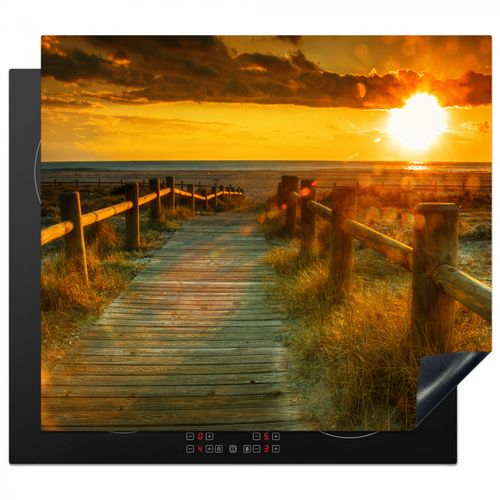 Inductie beschermer - Houten Pad naar de Zonsondergang
