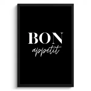 Poster met lijst - Eetlustige Uitnodiging