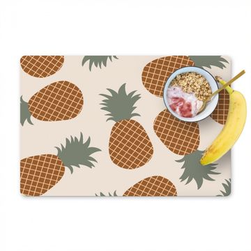 Placemat vinyl - Ananas Aaneenschakeling