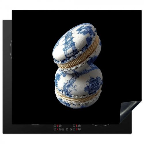 Inductie beschermer - Eten - Macarons - Delfts blauw - Koekjes