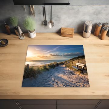 Inductie beschermer - Rustbank met Zeezicht