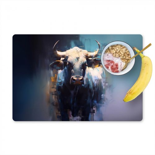 Stier - Zwart - Abstract - Horens
