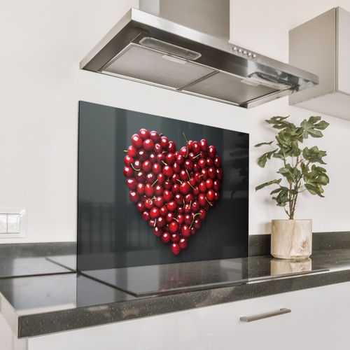 Spatscherm Aluminium - Kersen - Hart - Rood - Zwart