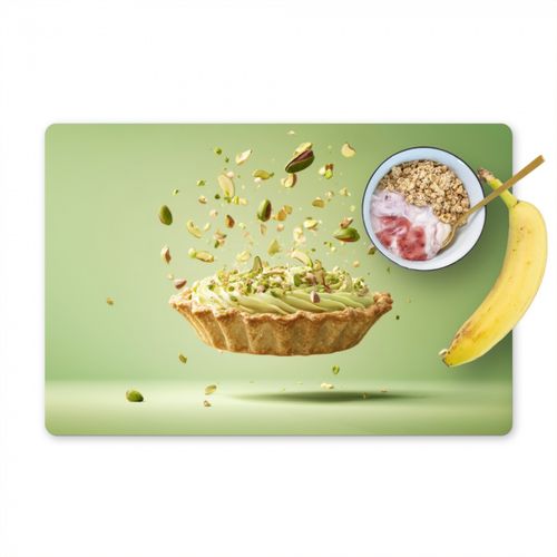 Placemat vinyl - Pistache - Taart - Noten - Eten