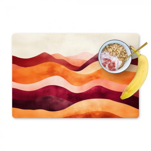 Placemat vinyl - Abstract - Landschap - Golven
