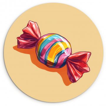 Muurcirkel - Geel - Snoep - Kleur