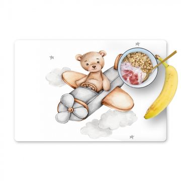 Placemat vinyl - Beer - Vliegtuig - Sterren - Kinderen