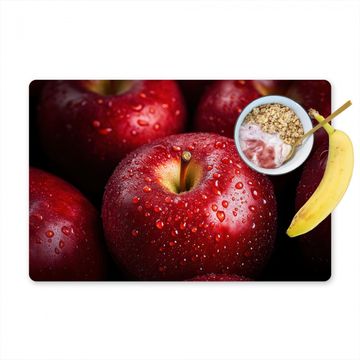Placemat vinyl - Rood - Appels - Fruit