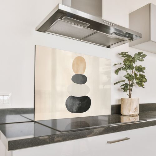 Spatscherm Aluminium - Japandi - Wabi sabi - Beige