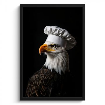Poster met lijst - Arend -Amerika - Koksmuts - Vogel - Stoer