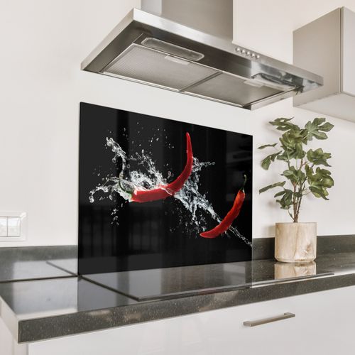 Spatscherm Aluminium - Dans van de Chili's