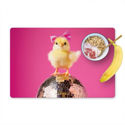 Placemat vinyl - Discobal - Kuiken - Strik